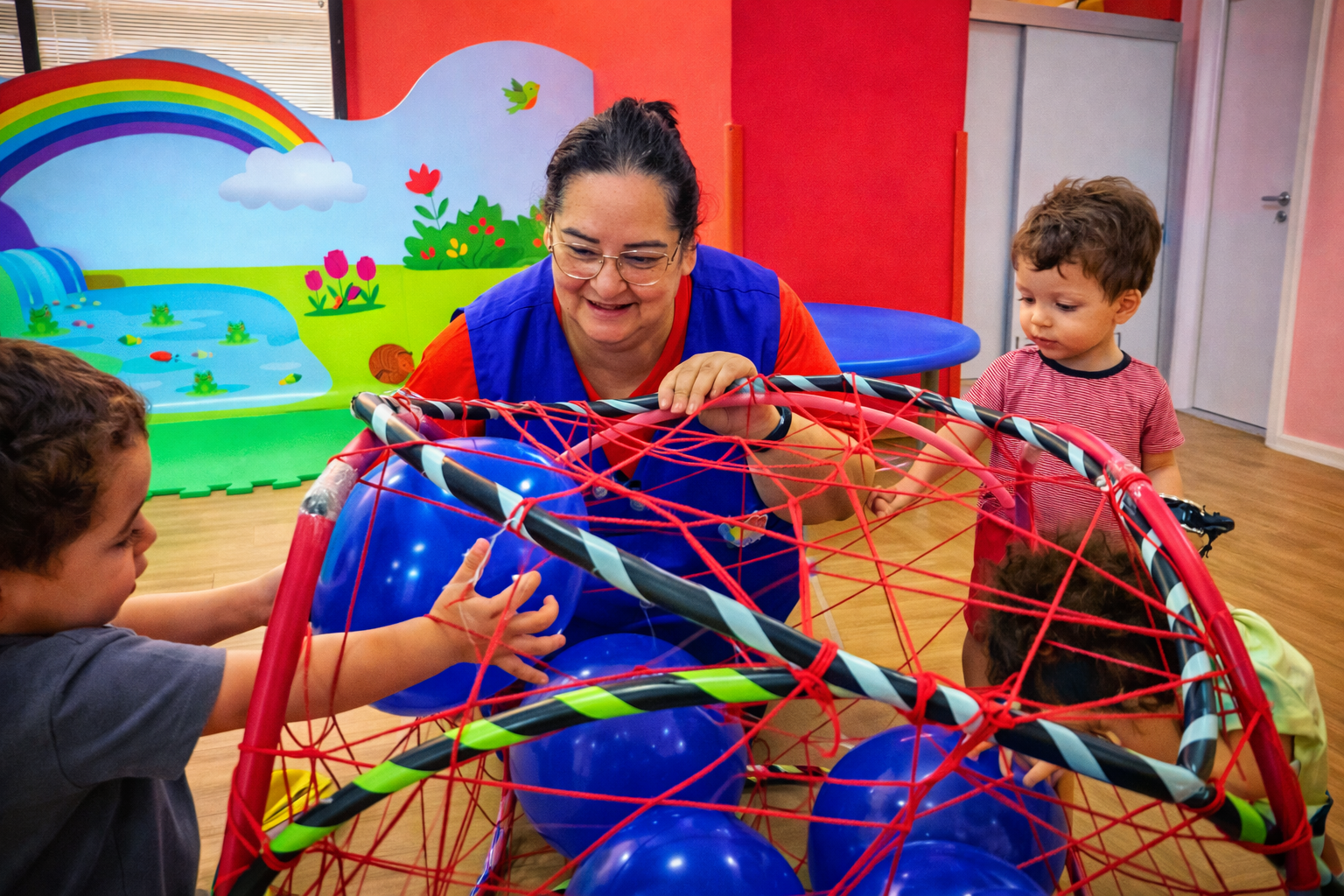 Desafio de cama de gato com bambolês